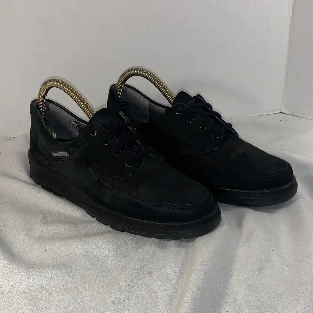 Mephistom Men's ‘City Hiker’ Black Nubuck Leather Shoes